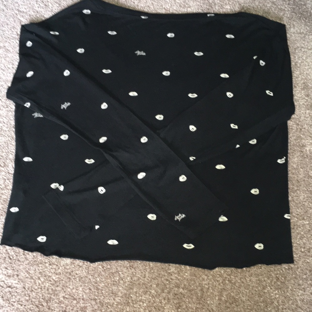 Victoria’s Secret-NWT-Logo-CropTop-Long Sleeves-V-neck-Size Extra Small - Picture 5 of 11